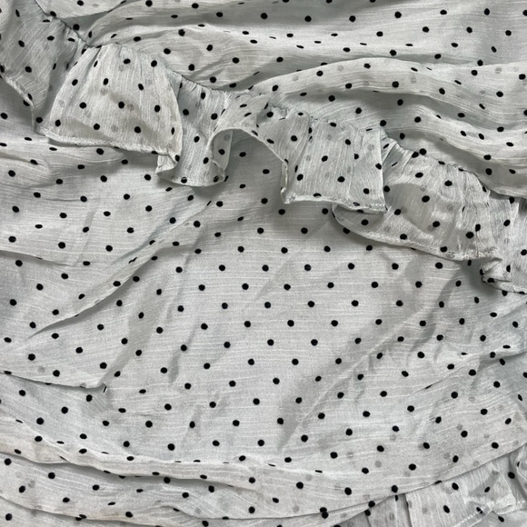 ⭐️ Mimosa Time Polka Dot Chic Glam Girly Party Classy Ruffle Elegant Mini Dress - Picture 11 of 12